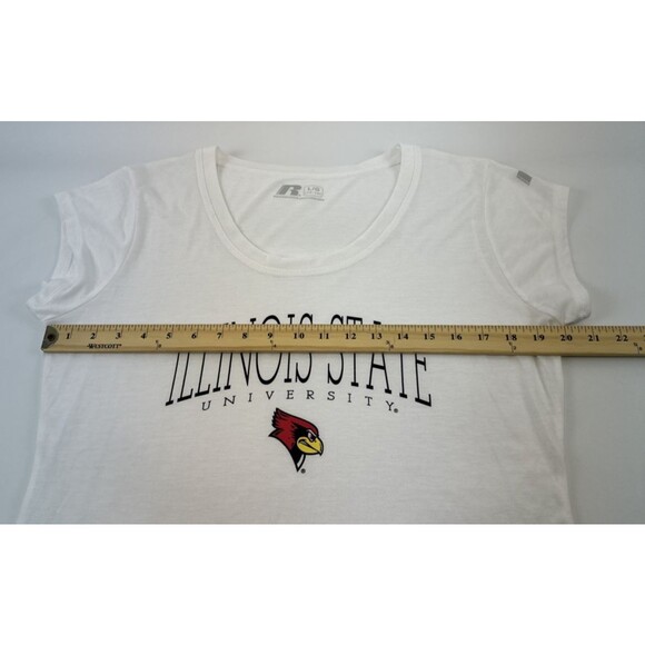 Illinois State University Redbirds Womens T-Shirts Lot Of 2 Cropped Red Large - Picture 15 of 16